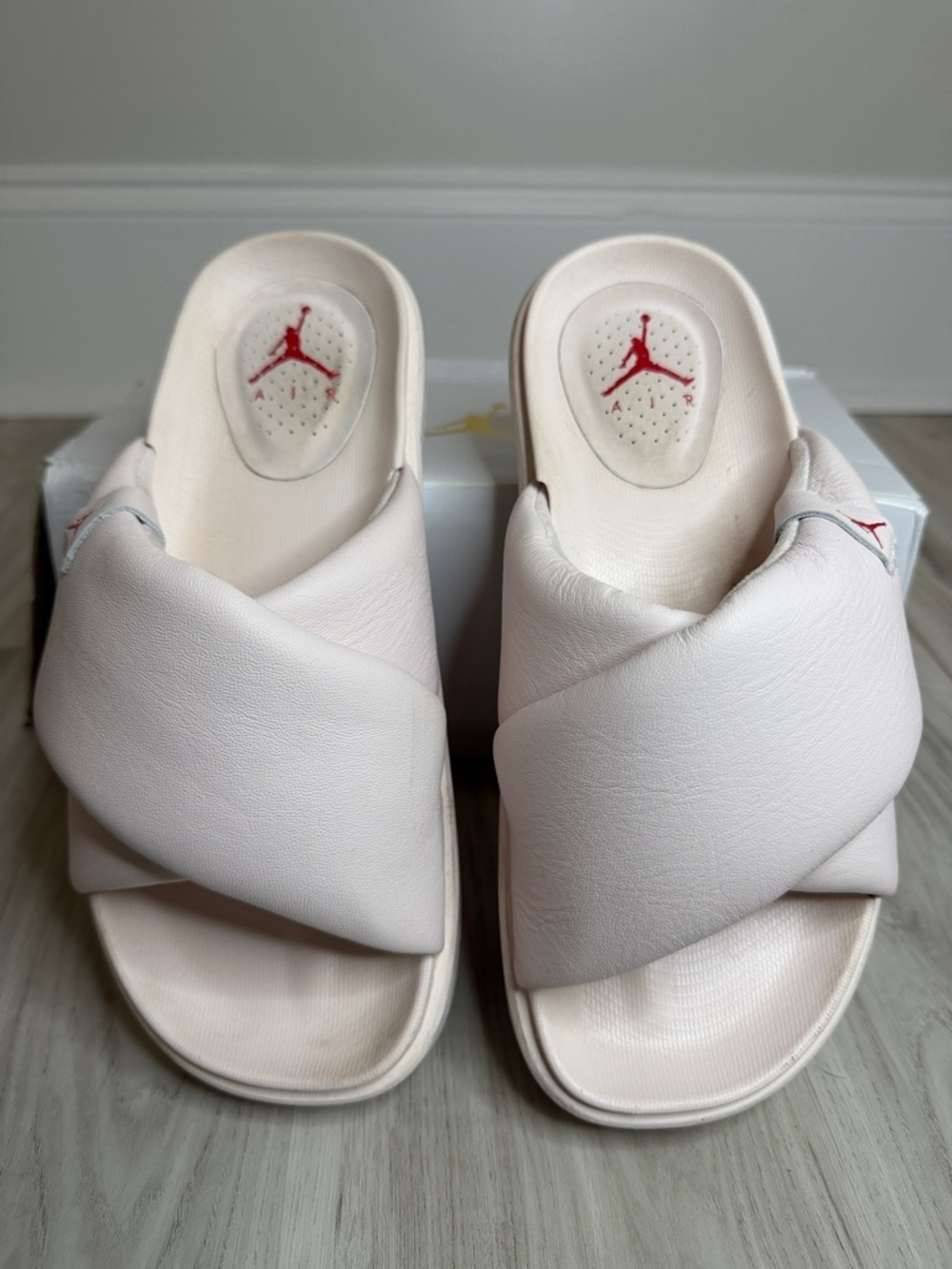 Jordan Pale Pink Cross-Strap Slide Sandals women’s size 8